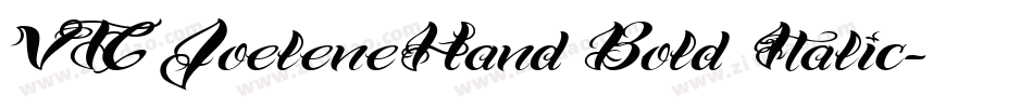 VTC JoeleneHand Bold Italic字体转换